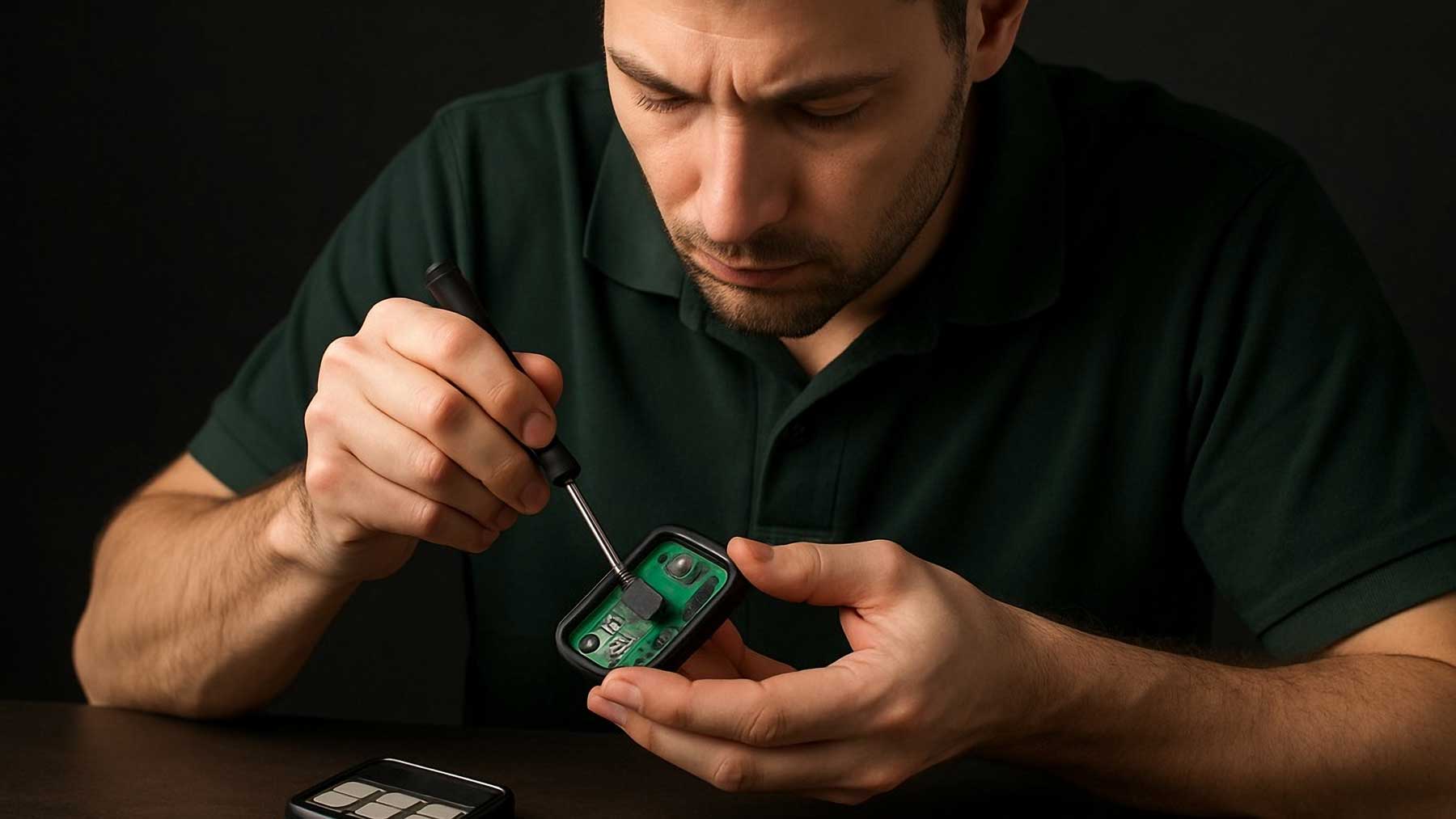 Fixing opening garage door opener.