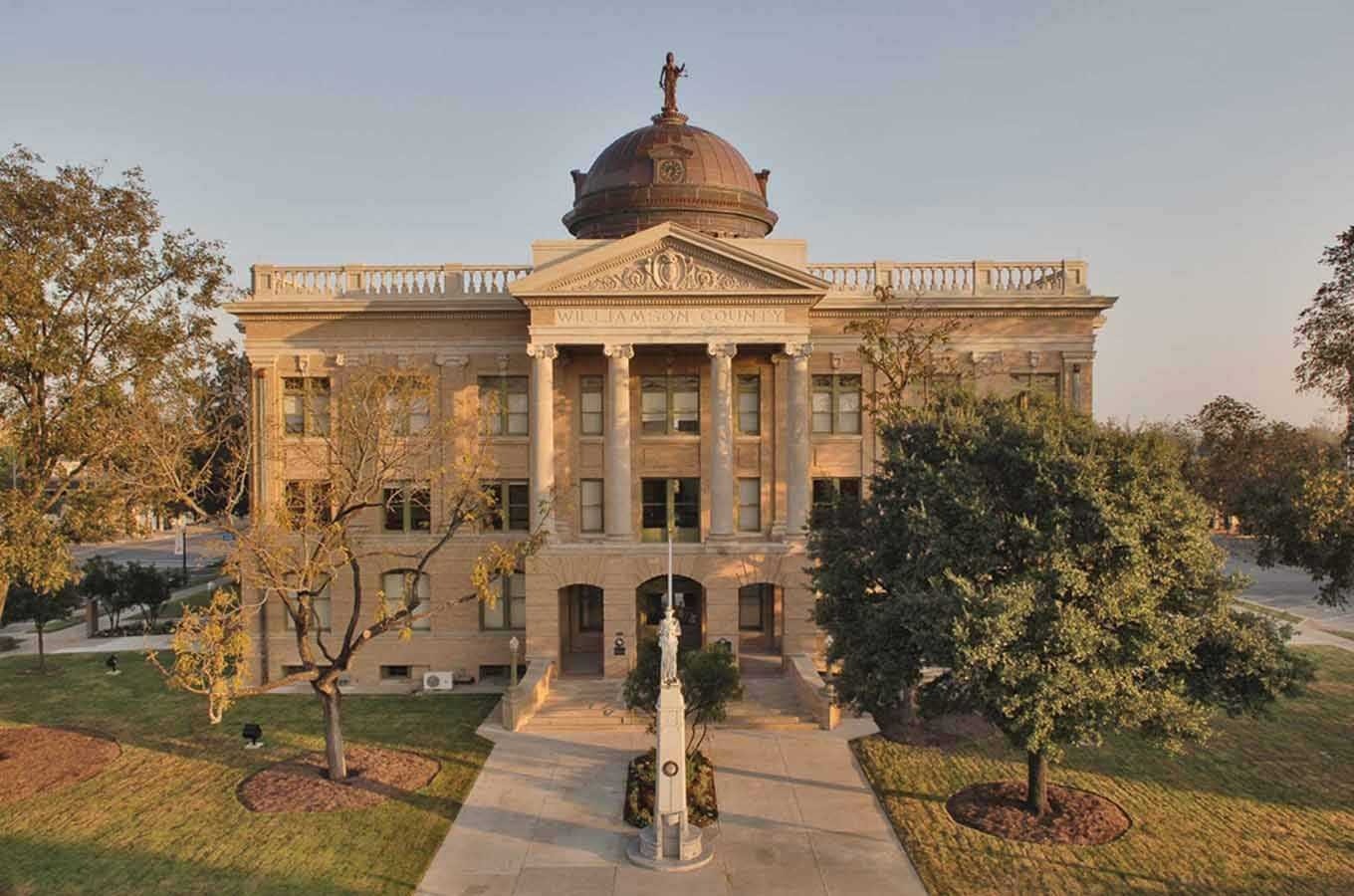 Williamson County courthouse in Texas.